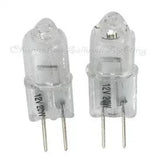 10pcs Halogen light 12v 20w G4 bulbs for lighting with clear glass and metal pins